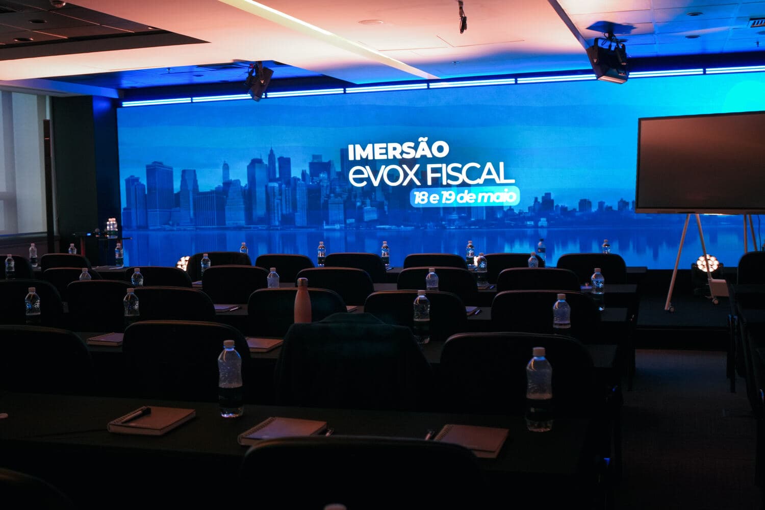 Palco da Imersão Evox Fiscal